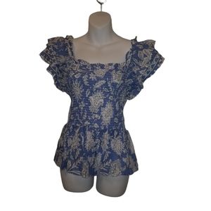 Jennifer & Grace Boho Top Size L NWT